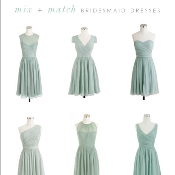 NWT🎉 Marbella Silk Chiffon Bridesmaid Dusty Shale - Picture 5 of 7